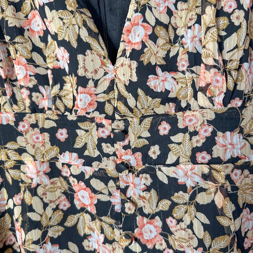 NEW w tags Nasty Gal Nothin Bud Love Floral Fitted Mini Dress Size 10, MSRP $105 - Picture 8 of 15